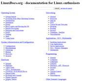 Tablet Screenshot of linuxdocs.org